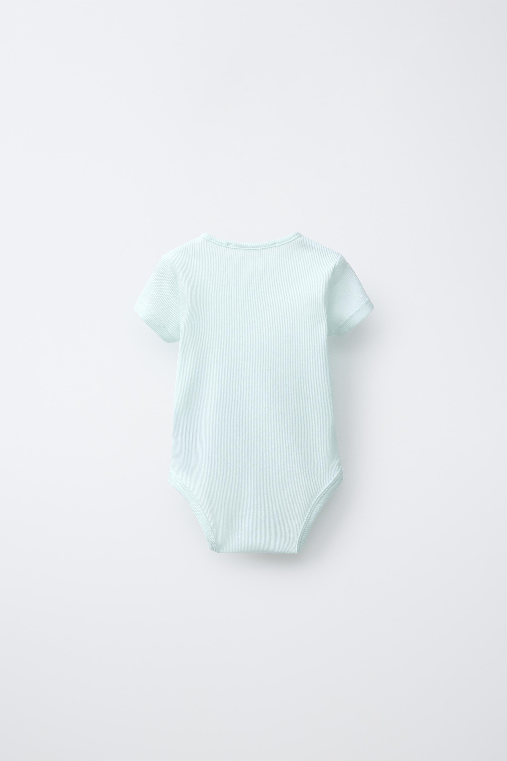 FIVE-PACK HENLEY NECK SHORT SLEEVE BODYSUITS